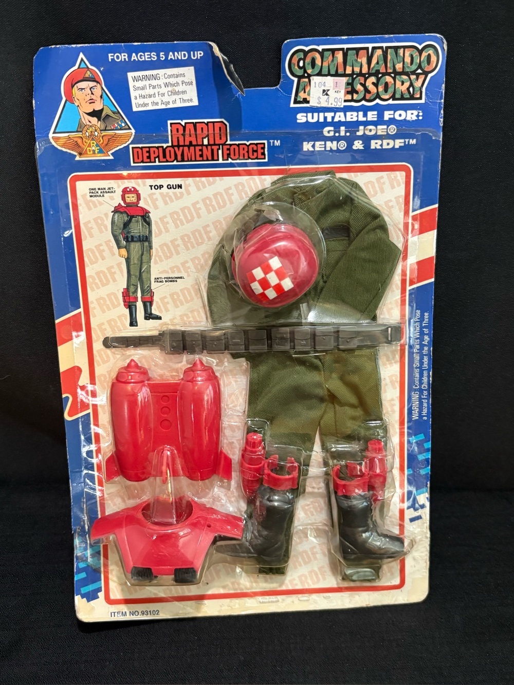 VTG 93 Rapid Deployment Force: Top Gun Accessories (GI Joe, Ken & RDF)